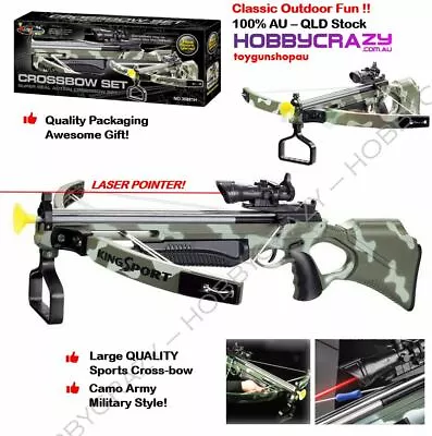 Real Action Kids Crossbow Set With Target Children Toy Archery Kids Outdoor Game • $89