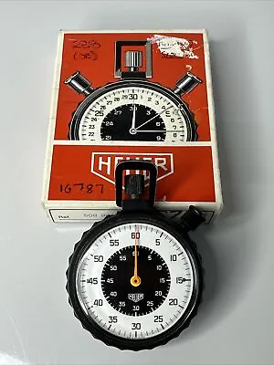 Vintage Heuer Military 62mm Stopwatch - Ref. 508 901 - Coloured Needles - Boxed • $491.12