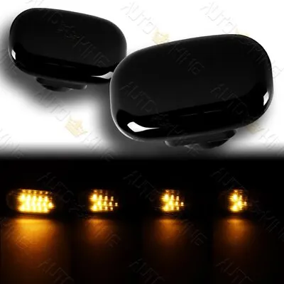 Fit Toyota Celica Supra Mr2 Smoke Sequential Led Turn Signal Side Marker Lights • $16.35