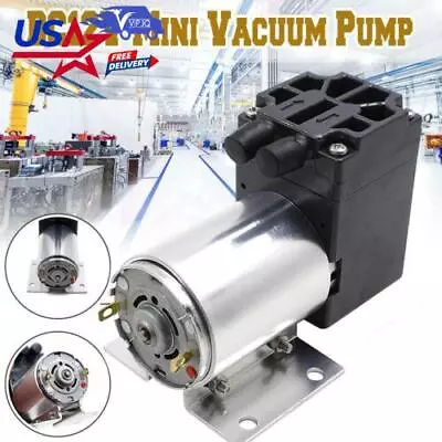 DC12V Mini Vacuum Pump Negative Pressure Suction Pump 5L/min 65kpa With Holder Y • $23.37