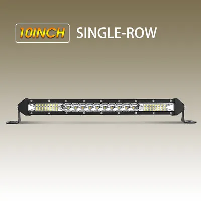 Ultra-thin 520W 10inch Led Light Bar Flood Spot Combo Offroad SUV 12 22 32 42  • $33.31