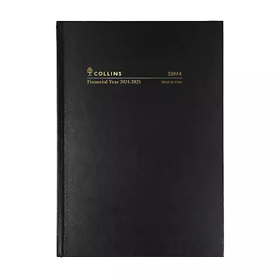 2024 - 2025 Financial Year Diary Collins A5 Week To View WTV 38M4 P99 - BLACK • $18.89