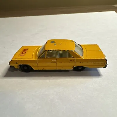 Matchbox Series Lesney No.20 Chevrolet Impala Taxi Cab Made In England Nice • $14