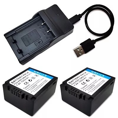 Battery / USB Charger For Panasonic Lumix DMC-G1 DMC-G1A DMC-G2 DMC-G2A DMC-G10 • $19.98