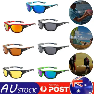 $10.99 • Buy Mens Cycling Sunglasses Polarized Glasses Sports Driving Fishing Eyewear Gifts