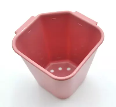 NOS VINTAGE Rubbermaid Pink Utensil Corner Cup For Wire  Drainer 4 X 4 X 4 USA • $24.99