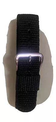 Black Canvas Unisex Watch Band Strap Quick Release Breathable Replacement • $7.99