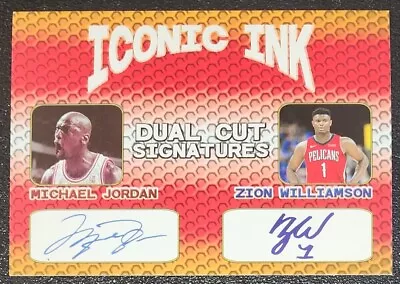 Iconic Ink Duel Cut Michael Jordan / Zion Williamson Facsimilie Auto • $5.99