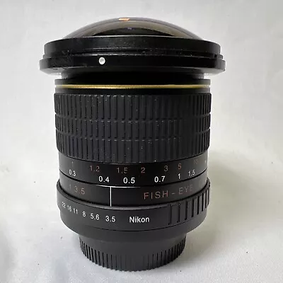 Vivitar 8mm F/3.5 Fisheye Lens (for Nikon F-Mount) 8MM Missing The Good • $69.99