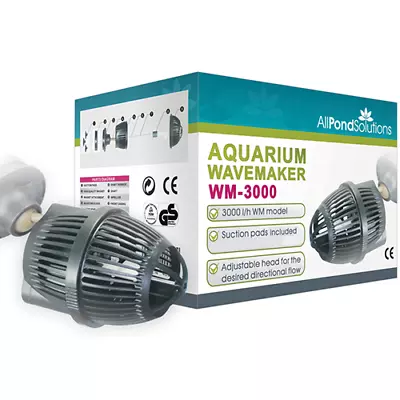 3000L/H Marine Aquarium Wave Maker Fish Tank Powerhead New WM-3000 • £12.99