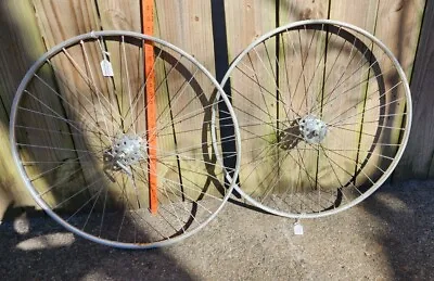 Vintage Campagnolo Wheel Set 25x3/4 Schwinn Appv'd France 260-Rare True • $749.99