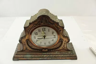 Mantle Clock United Clock Company Cast Metal Vintage Collectible Parts Repair • $81.58