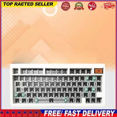 GMK81 RGB Mechanical Keyboard Kit Wired Keyboard 81 Keys Keyboard (White) • $108.23