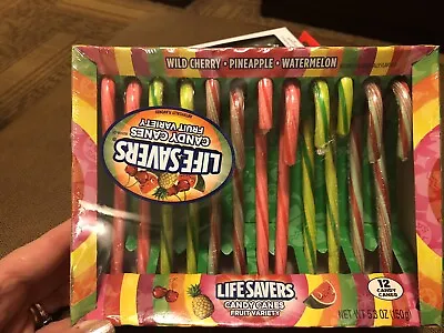 12 X Lifesavers Fruit Flavoured Candy Canes Usa Bnip • £6.95