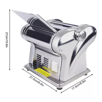 Commercial Electric Dough Roller Sheeter Noodle Pasta Maker Machine Stainless • $122
