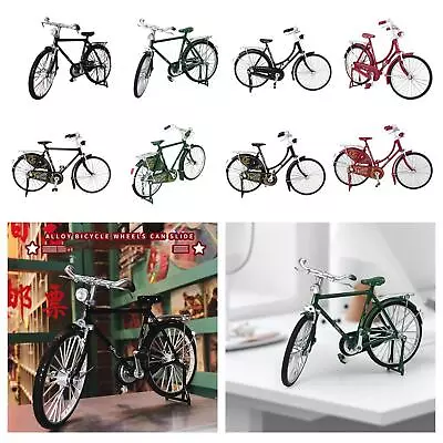 Bike Model Collections Miniature Figurines Classic Handmade Art Ornaments • £11.51