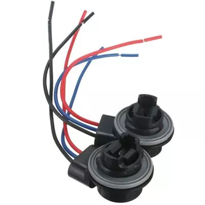 2x 3157 4157 Bulb Socket Pig Tail Harness Wire Plug For Turn Signal Brake Light • $12.79