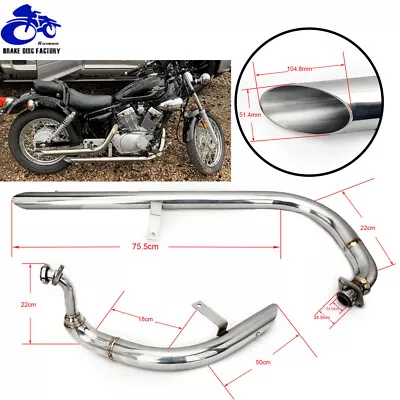 For Yamaha Virago V Star 250 Muffler Exhaust System Pipes Silencer XV250 88-2022 • $128.98