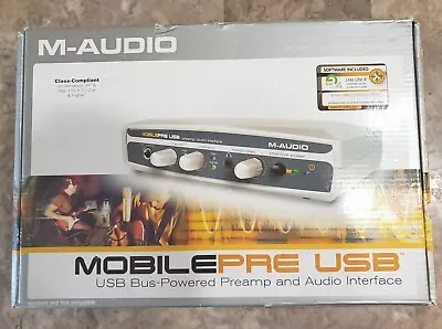 M-Audio MobilePre USB BUS-POWERED Preamp And Audio Interface. Pre-Owned  • $35