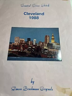 Vintage Ohio Cross Stitch Pattern Cleveland Cityscape 1988 • $5