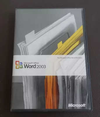 Microsoft Office Word 2003 UPGRADE Installaton CD And Product Key • $15