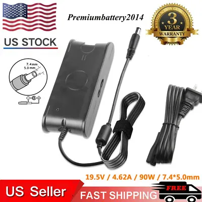 90W 19.5V 4.62A PA-12 AC Adapter Charger Power Supply Battery For Dell Laptop • $11.99