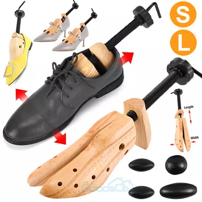 2-way Solid Wooden Adjustable Shoe Stretcher Expander Men Women Boot Size US4-13 • $16.85