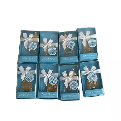 8 Party Favors Guest A Baby Boy Shower New Bottle Opener Souvenirs Ribbon • $14.99