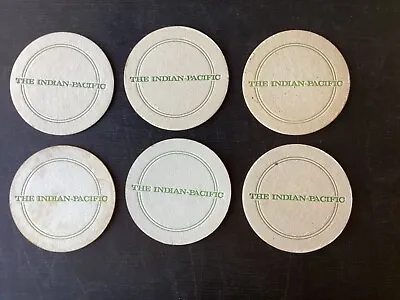 6 X Indian  Pacific Railways  Issue Collectable Travel COASTERS 1970s Issue • £2.47