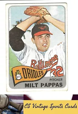 1965 Topps #270 Milt Pappas • $1.59