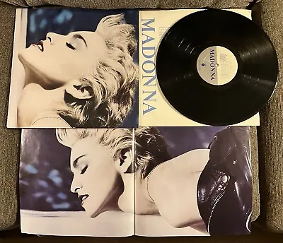 MADONNA TRUE BLUE Org LP 1986 SIRENMPOSTERINNERNo Scratchesvirginselfpapa • $19.99