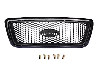 Black Grille Grill Honeycomb Insert For 2004-2008 Ford F-150 F150 Pickup Truck • $76.86