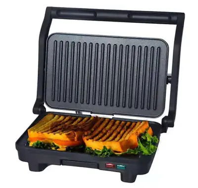 $39.99 • Buy Panini Press Grill Stainless Steel Sandwich Maker W/ Non-Stick Plates Drip Tray