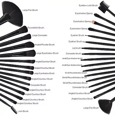 32 Makeup Brushes Set Good Quality • $35.20