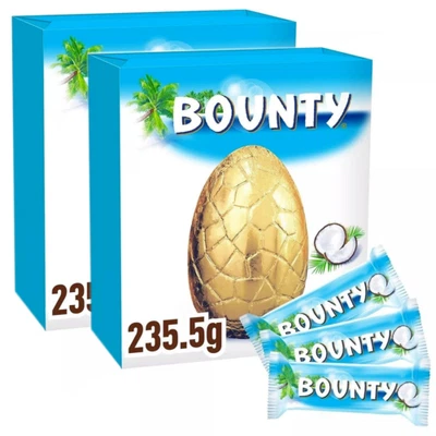 £14.99 • Buy BRAND NEW - 2 X 235.5g Bounty Large Chocolate Easter Egg + 3 Bars - MARS GIFT