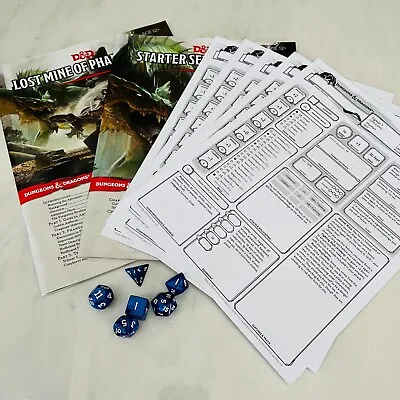 £34.33 • Buy Dungeons And Dragons Starter Set D&D Lost Mines Of Phandelver Module + 20 Sheets