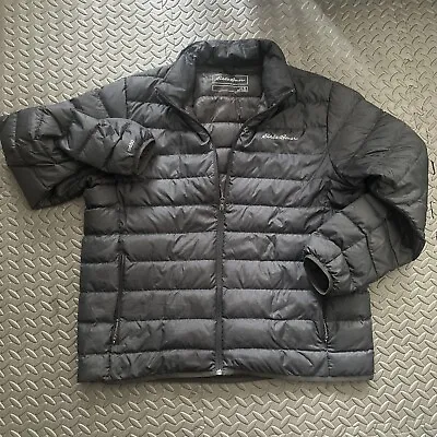 Eddie Bauer EB650 Dark Grey Premium Down Full-Zip Puffer Jacket Men's Size XL • $32