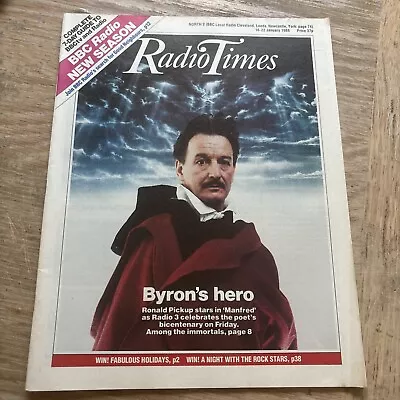 Radio Times. Ronald Pickup. 16-22 Jan 1988. North 2 • £1.20