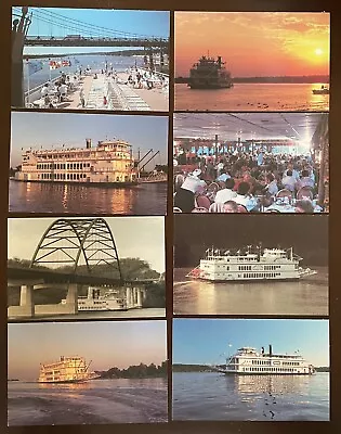 Mississippi Belle II Quad City Queen Roberts River Steam Boat Rides Postcard Lot • $5.75