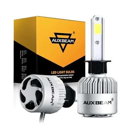 AUXBEAM H1 LED Headlight Bulbs Conversion Kit High Or Low Beam Super Bright 2X • $21.99