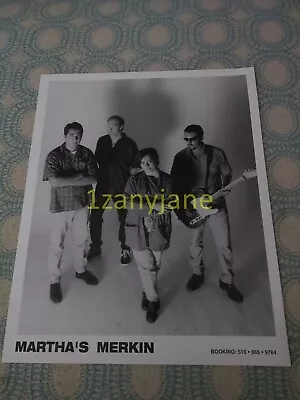 RC1192 Band 8x10 Press Photo PROMO MEDIA  MARTHA'S MERKIN • $10.01