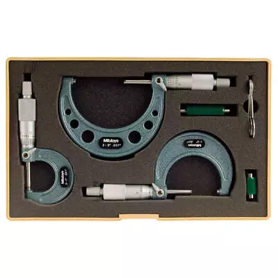 MITUTOYO 103-929 Micrometer Set0-3 In0.001 In3Pc • $456.43