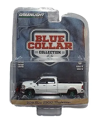 Greenlight Blue Collar 2019 Dodge Ram 2500 Tradesman Green Machine Snow Plow New • $26.95