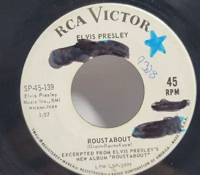 Elvis Presley 45 - Roustabout - RCA Victor - Promo A8 • $125