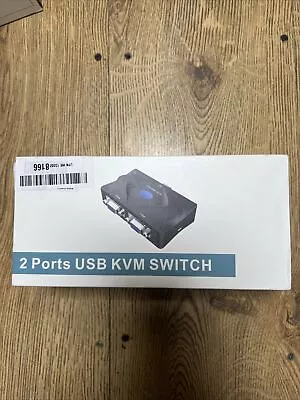 2 Port USB KVM Switch MT-ViKi Mt-201-KM • £10