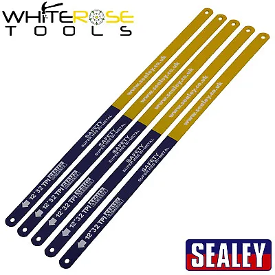 £12.35 • Buy Sealey Hacksaw Blade 300mm HSS Bi-Metal 32tpi Pack Of 5 Saw Blades Power Tools