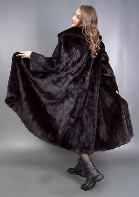 12180 Gorgeous Real Mink Coat Luxury Fur Swinger Very Long Beautiful Size 3xl • $1