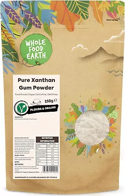 Wholefood Earth Pure Xanthan Gum Powder 250g Food Grade Extra Fine GMO Free • £7
