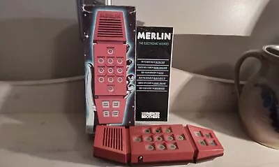 Vintage Merlin The Electronic Wizard Handheld Game - Working W/ Box & Manual • $49.99