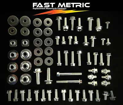 87pc BODY BOLT KIT SUZUKI RM RMX PLASTICS FENDERS 60 65 80 85 100 125 250 SEAT • $15.99